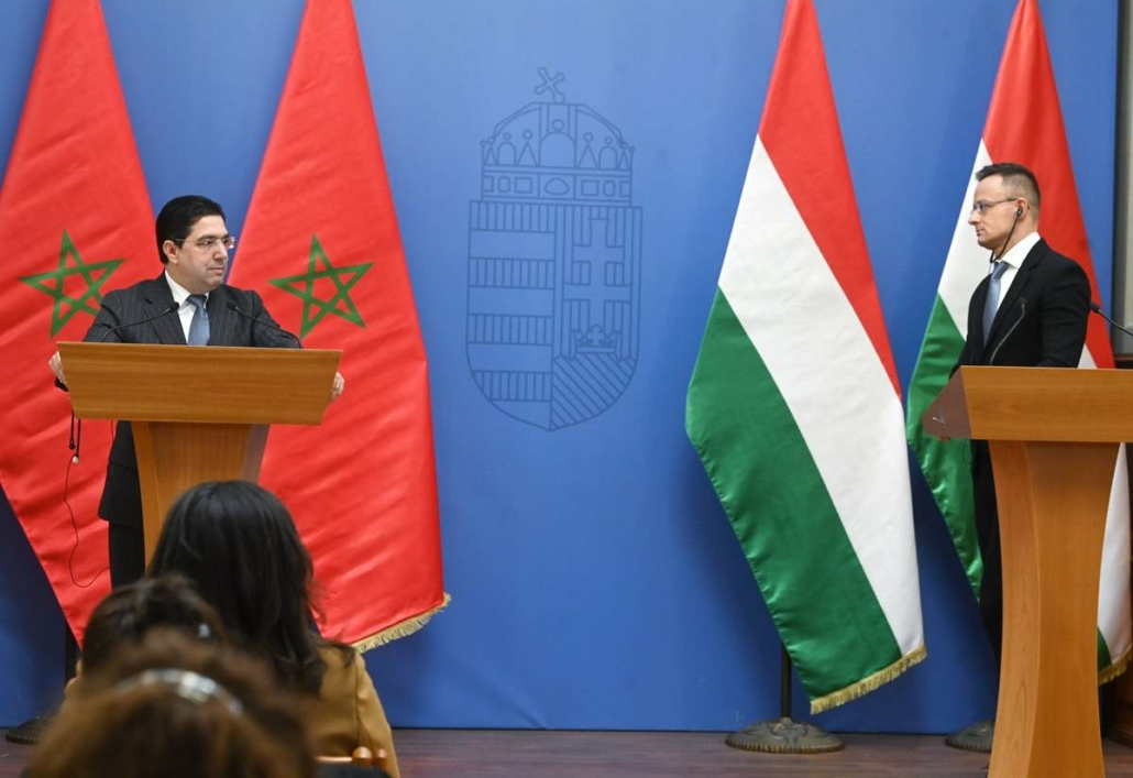 Moroccan foreign minister Nasser Bourita Budapest