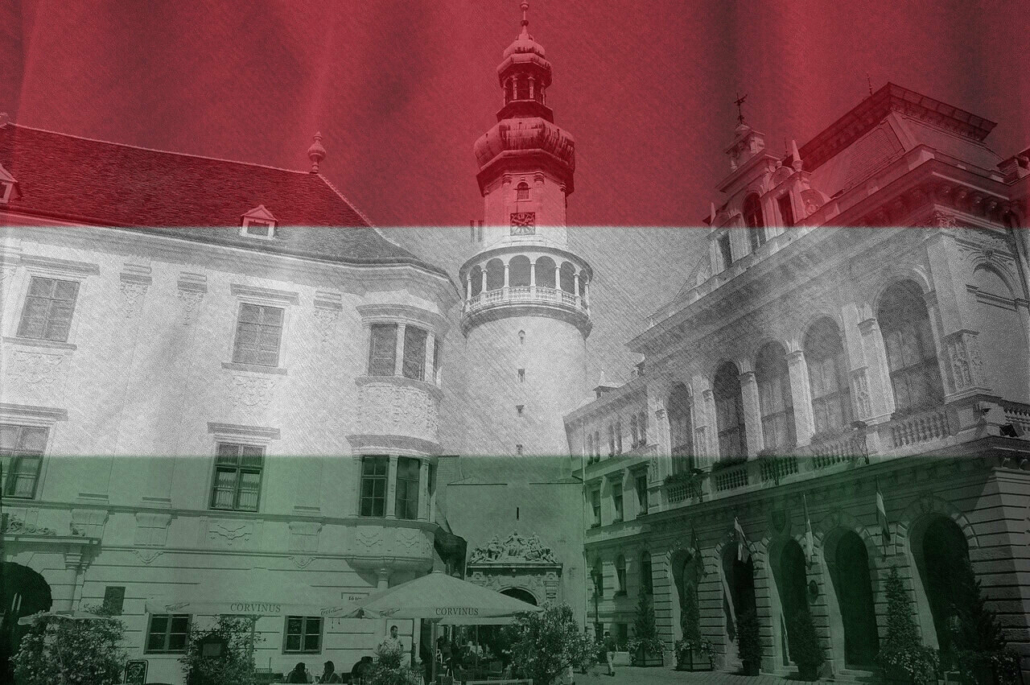 Sopron-Hungarian flag