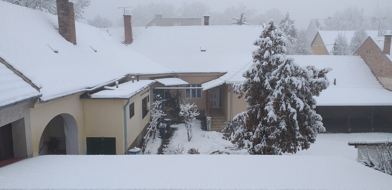 snowfall in Gyula