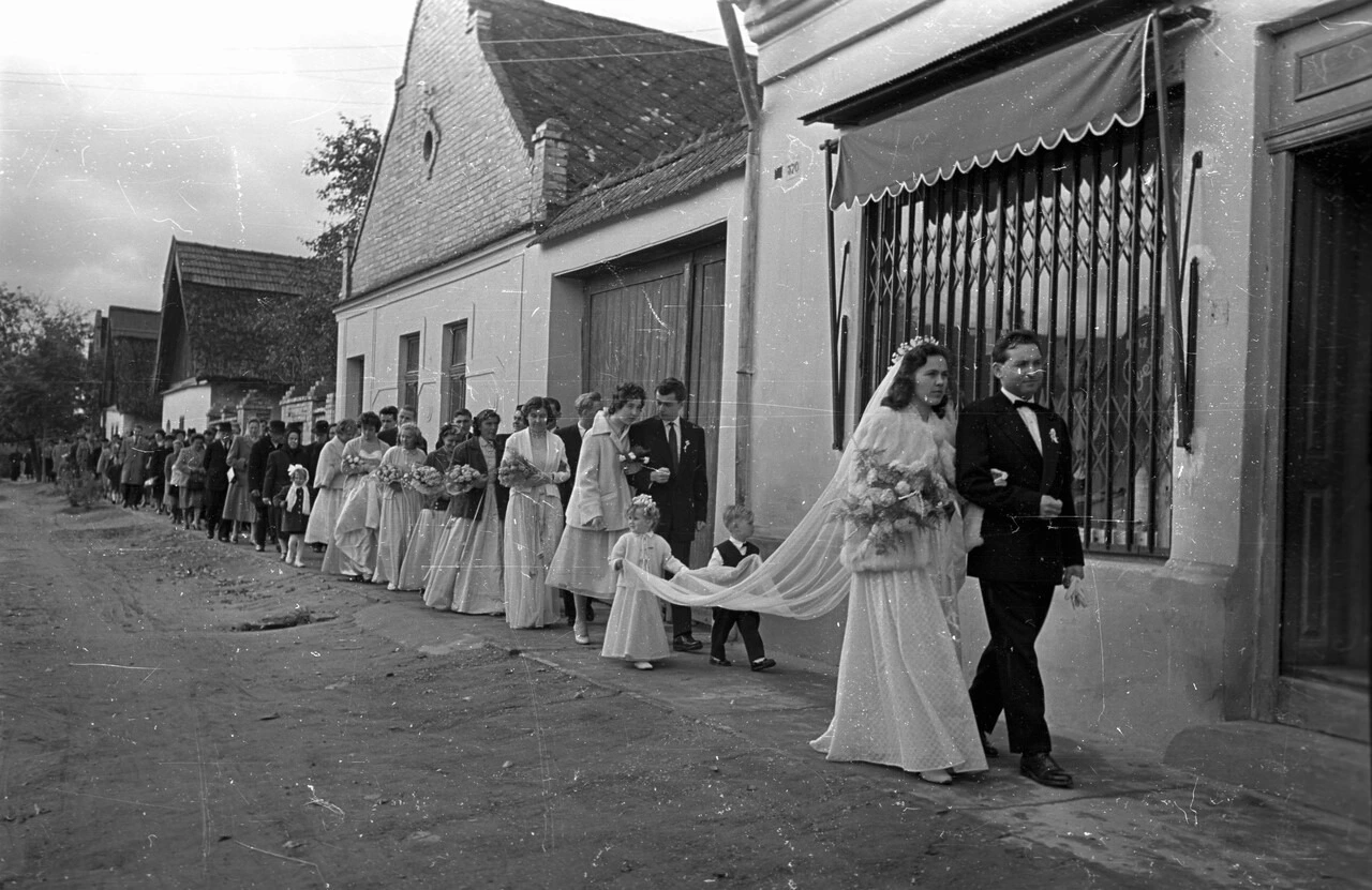 Hungarian Wedding 1958 Fortepan_Bauer Sándor