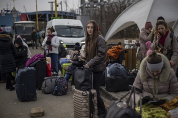 Refugees from Ukraine at the Border in Felsőnémeti
