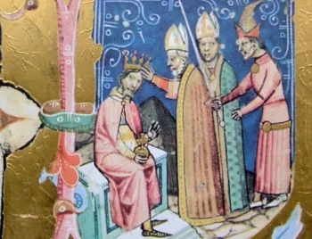 The coronation of Stephen III in 1162