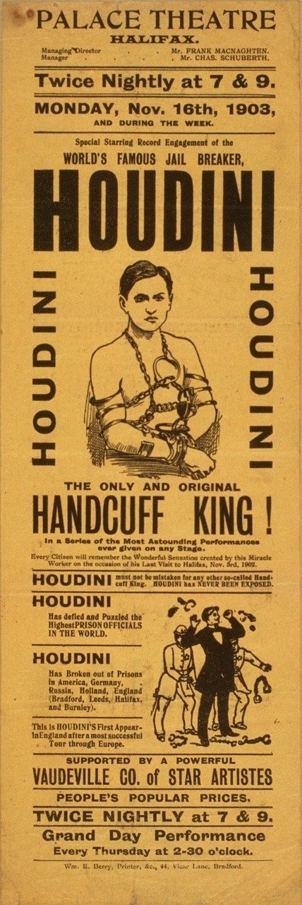 biglietto Harry Houdini