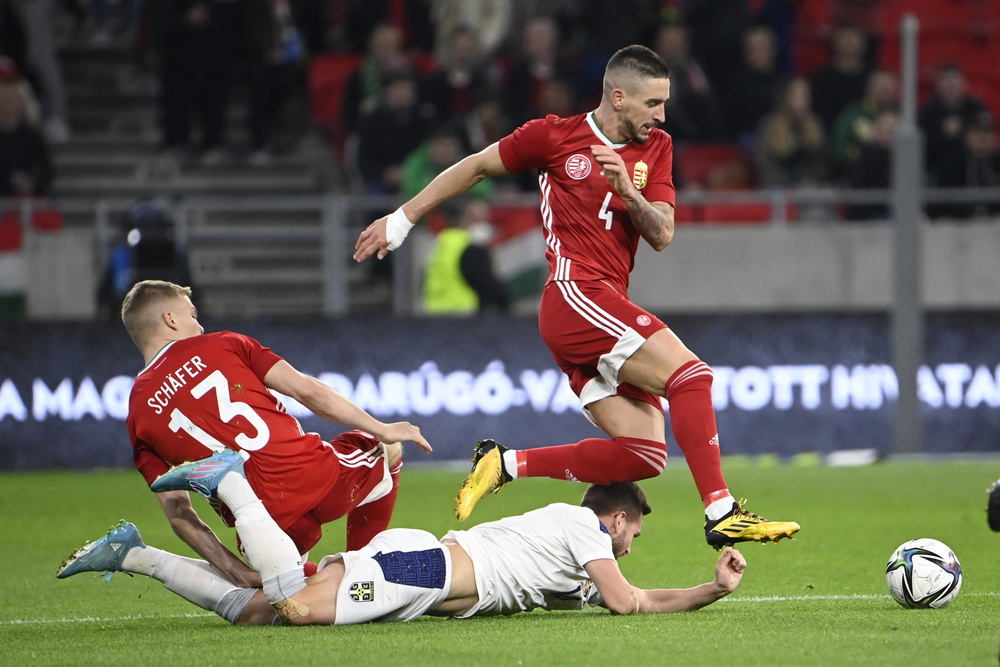 المجر مباراة ودية لكرة القدم صربيا