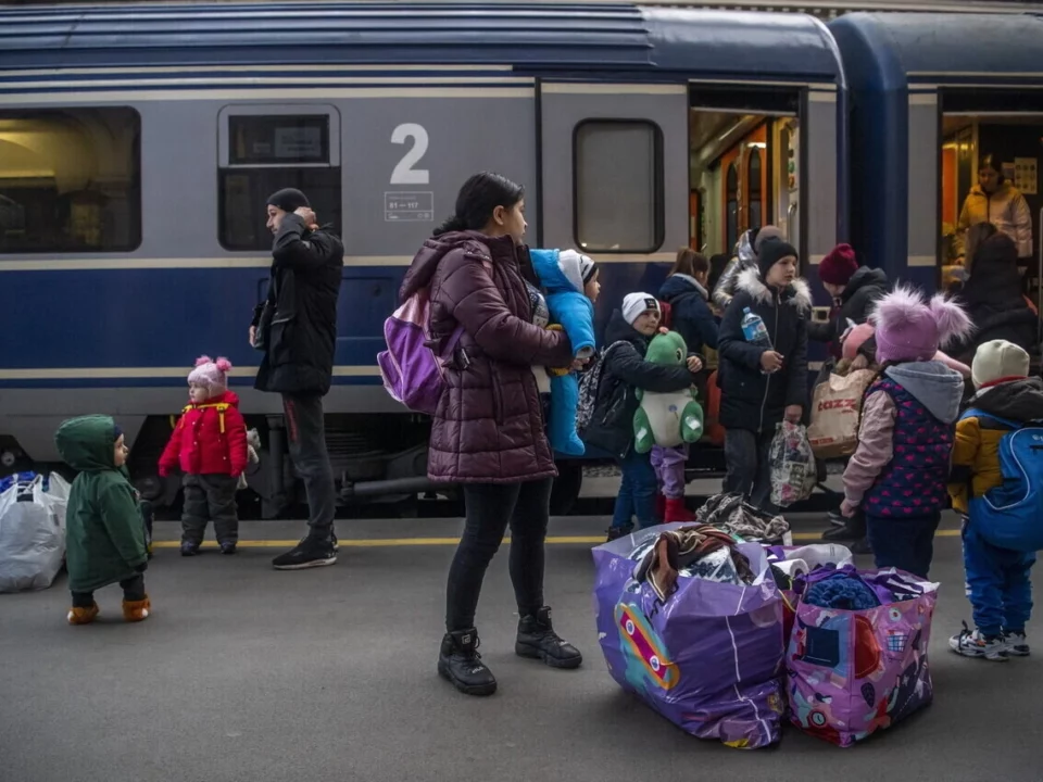 Refugees at Keleti Railway Station in Budapest