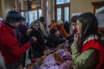Ukraine Refugges at Keleti Railway Station in Budapest