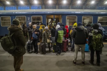 Ukrainian Refugees at Nyugati Railway Station