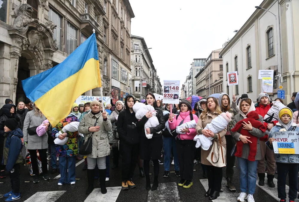 Pro-Ukraine protest in Budapest1