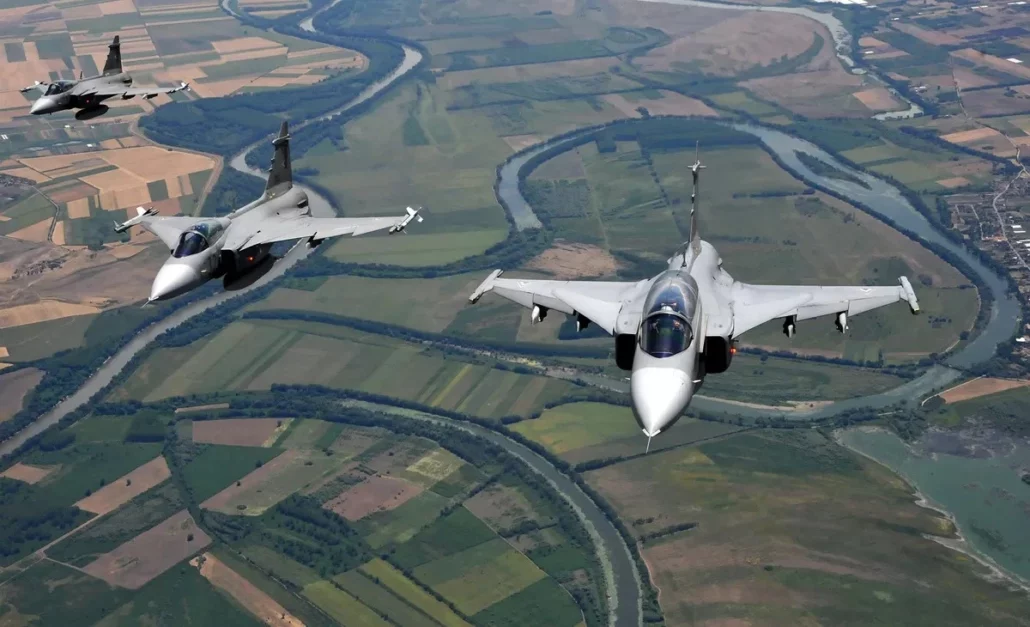 Fighter jets over Hungary