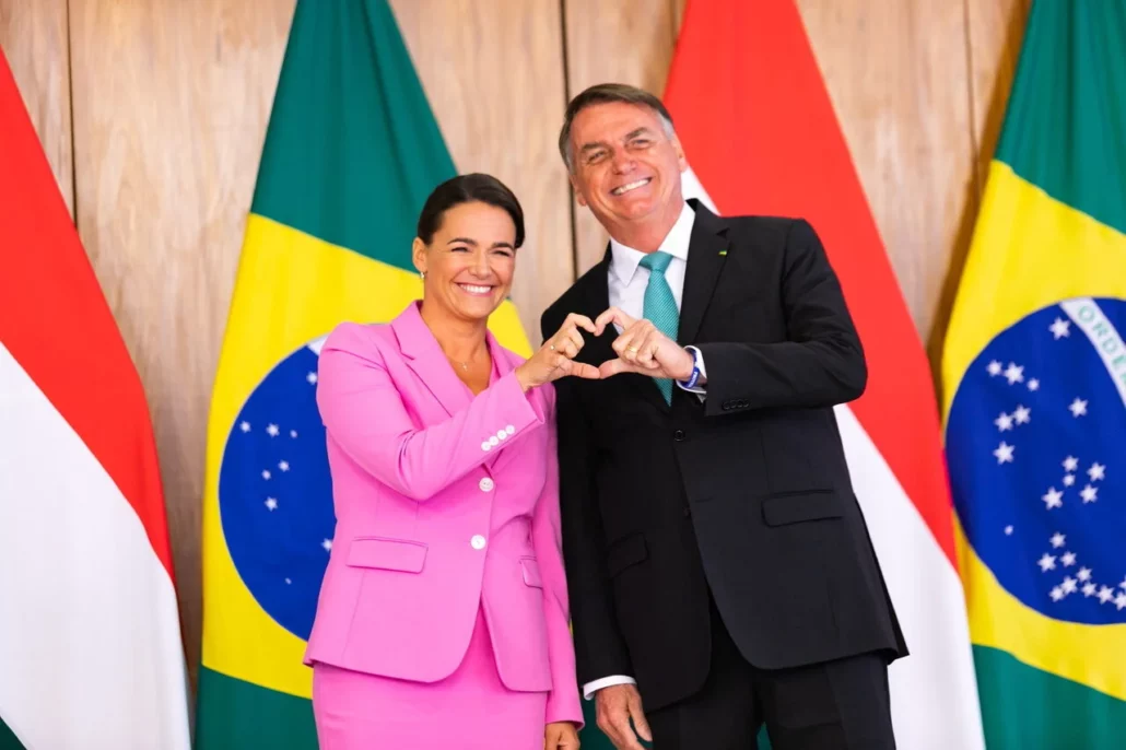 President Katalin Novák and Jair Bolsonaro in Brazil
