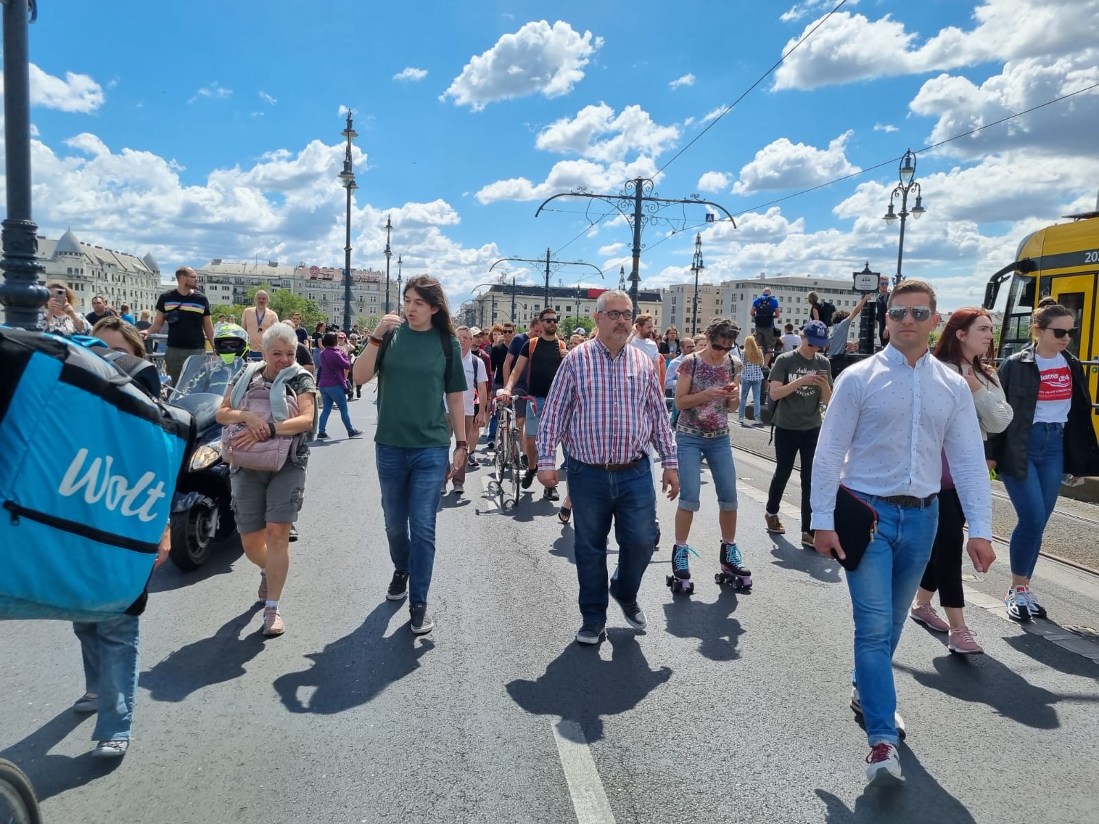 बुडापेस्ट में विरोध प्रदर्शन