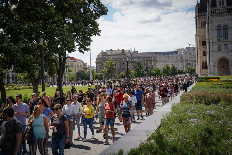احتجاج في بودابست