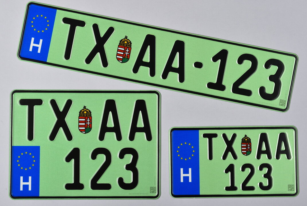 Hungarian licence plates
