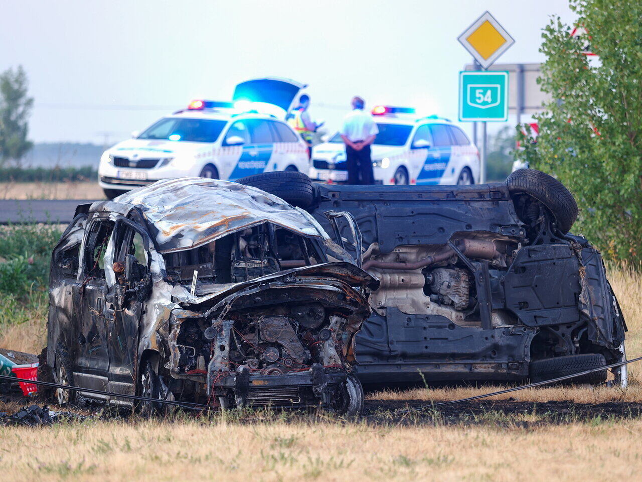 В Венгрии в аварию попал погани