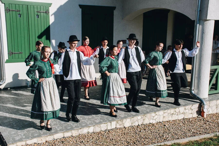 Hungary tradition folk dance
