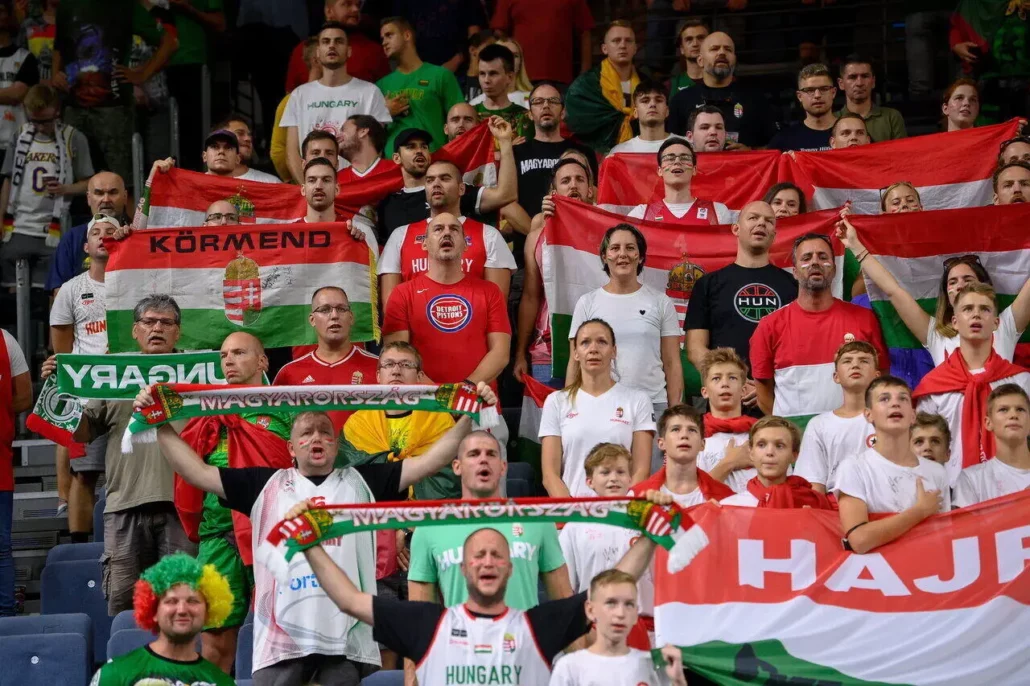 Hungarian flag fans