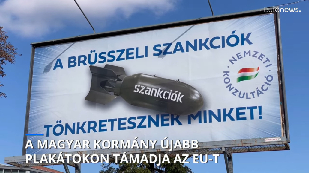 brussels sanctions billboards