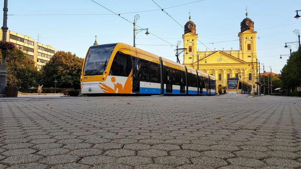 Debrecen public transport trolleys trams