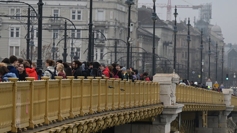 Vzdělávací protest v Budapešti