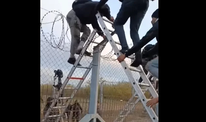 Hungarian border fence