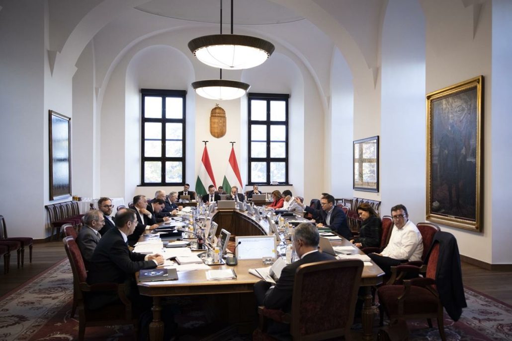 Kabinettssitzung der ungarischen Regierung