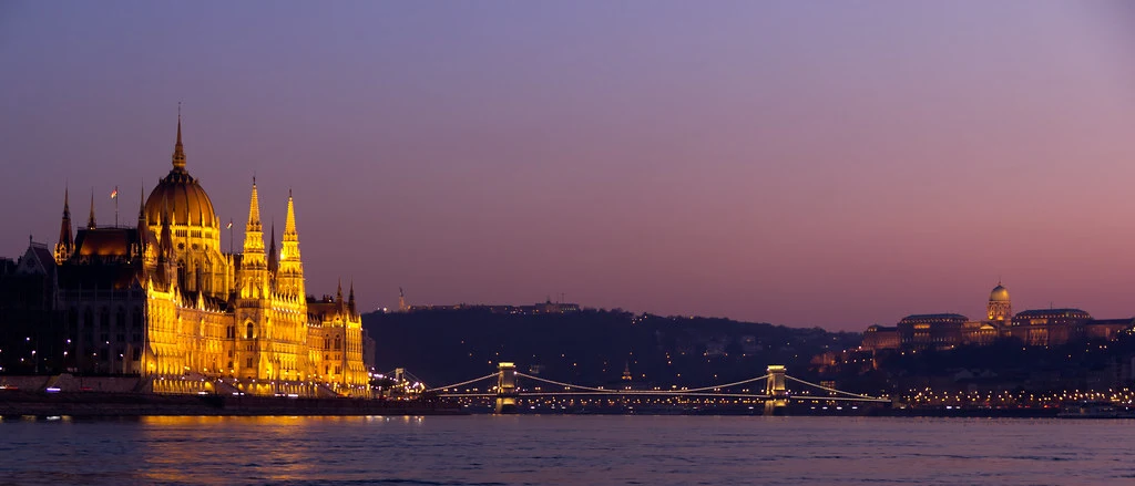 Budapest Hungary Chain Bridge Buda Castle