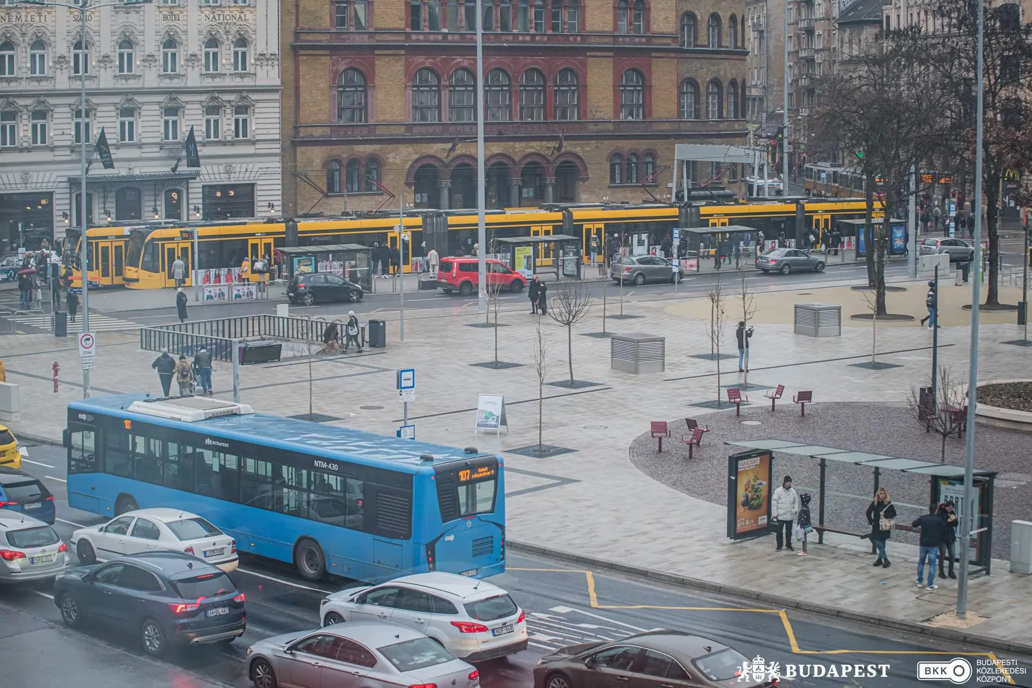 Budapešť doprava autobusem tramvají