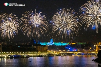 Feuerwerk, Budapest, Ungarn, Feier