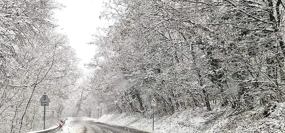 Snow arrived in Hungary