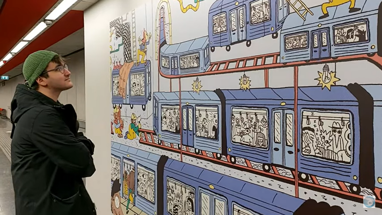 M3 Metro station's creative renewal