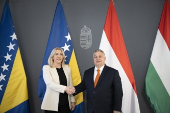 Viktor Orbán et Željka Cvijanović