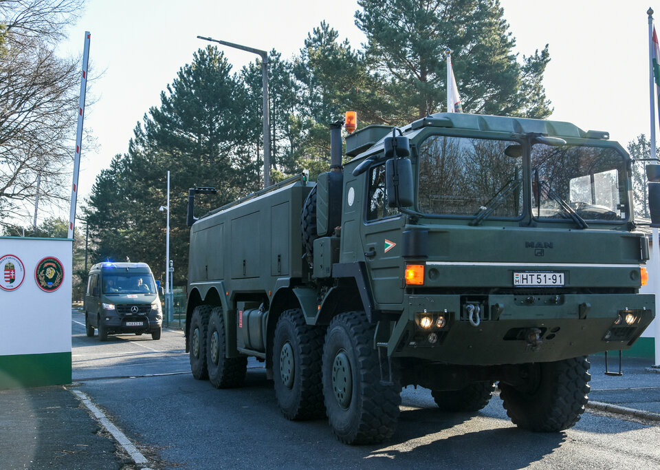 Military convoys Hungary