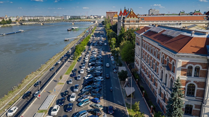 خط ترام جديد وسط مدينة بودابست