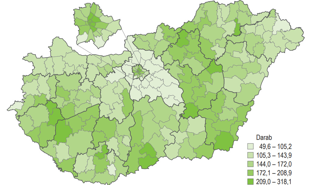 map housing transactions in hungary