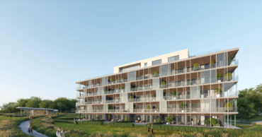 the six-storey housing project on the Algiers high coast at Balaton
