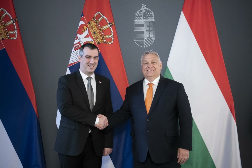 Premierminister Viktor Orban führte Gespräche mit Vladimir Orlic, dem Präsidenten der serbischen Nationalversammlung