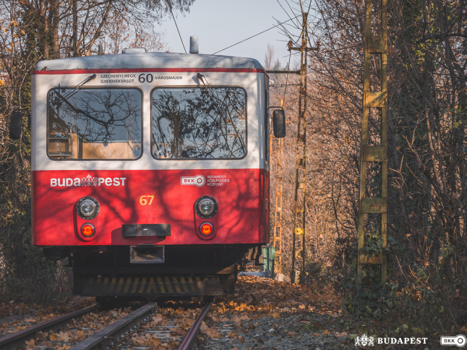 Línea de tren 60 conocida como cremallera en Budapest