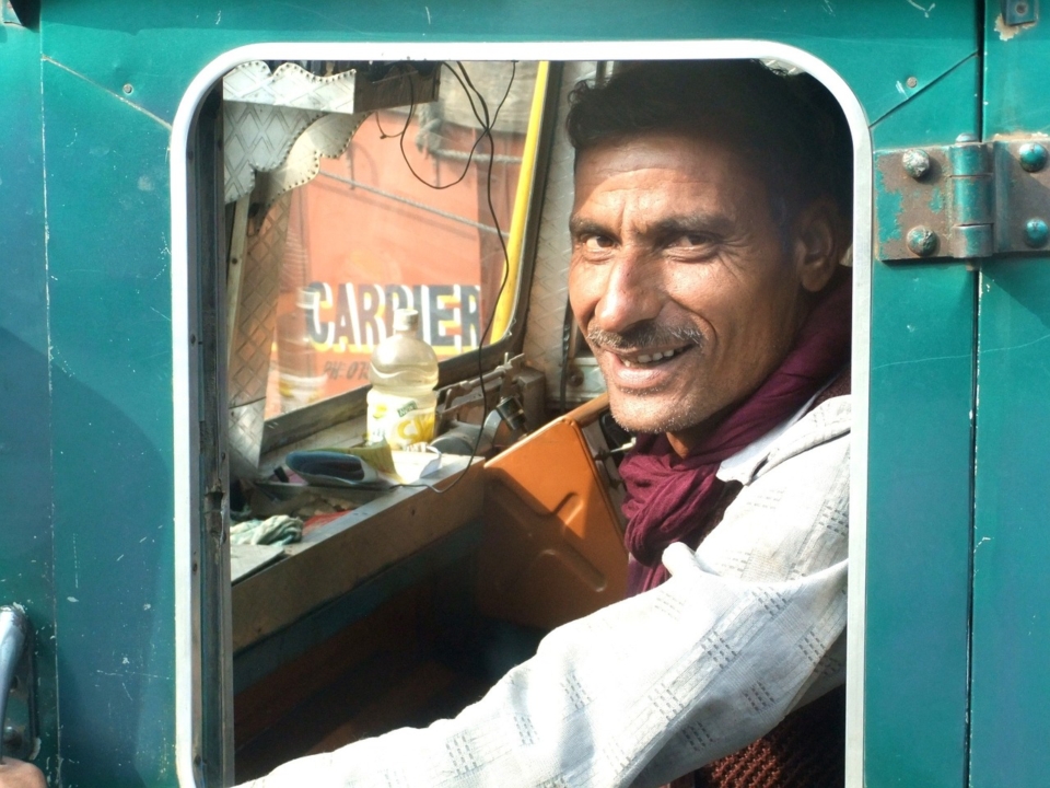 Conductor de camión India
