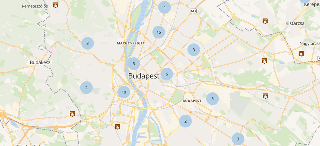 Budapest registrierte Einbrüche