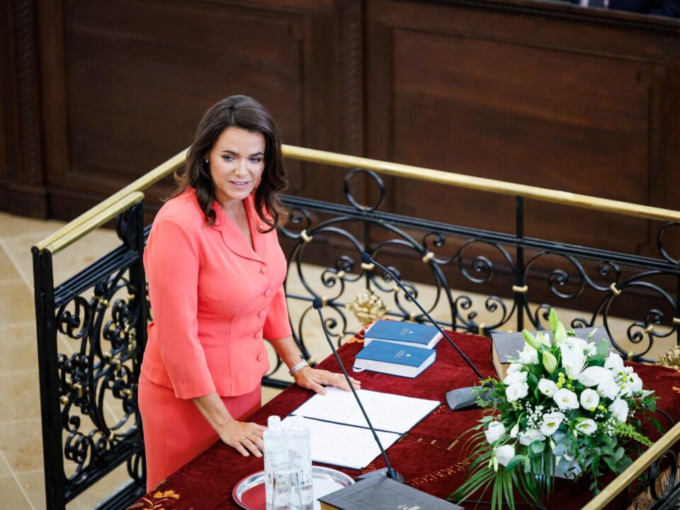 La présidente hongroise Katalin Novák
