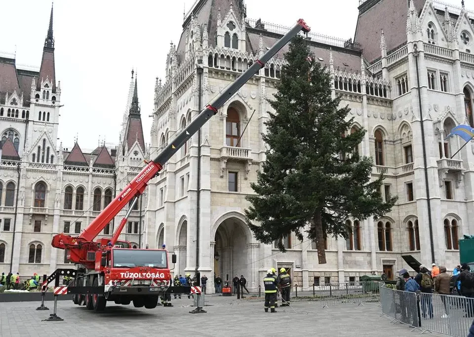 Budapest Hungary Christmas tree