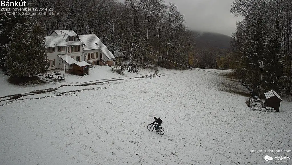 Megérkezett a hó Magyarországra – videó, fotók