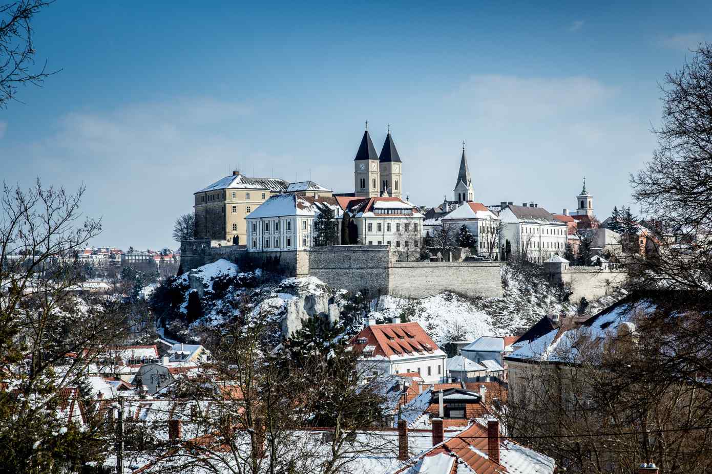 Balaton iarna Veszprém