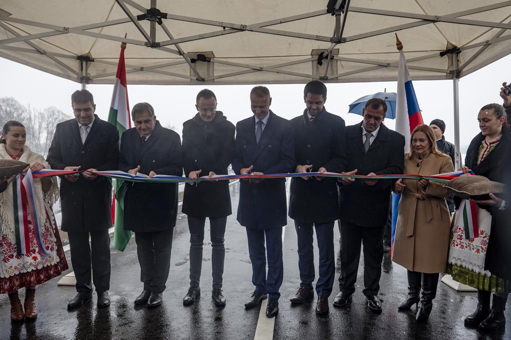 New Ipoly bridge Slovakia Hungary