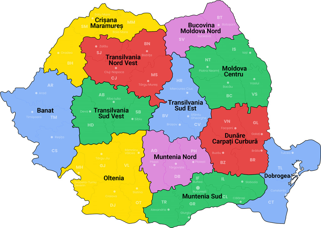 Comtés roumains