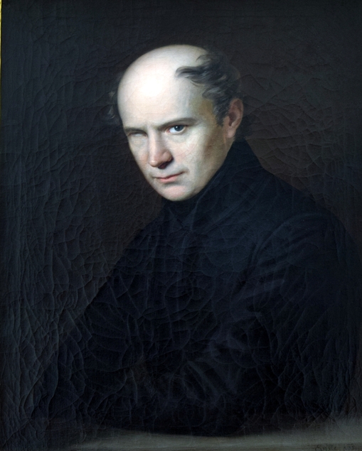Retrato de Ferenc Kölcsey por Anton Einsle