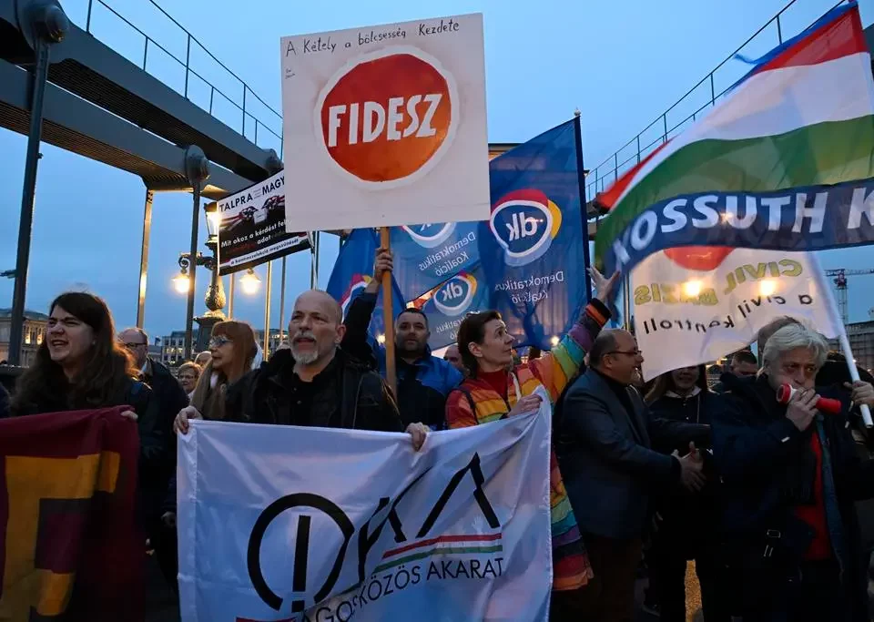 Mass demonstration in Budapest