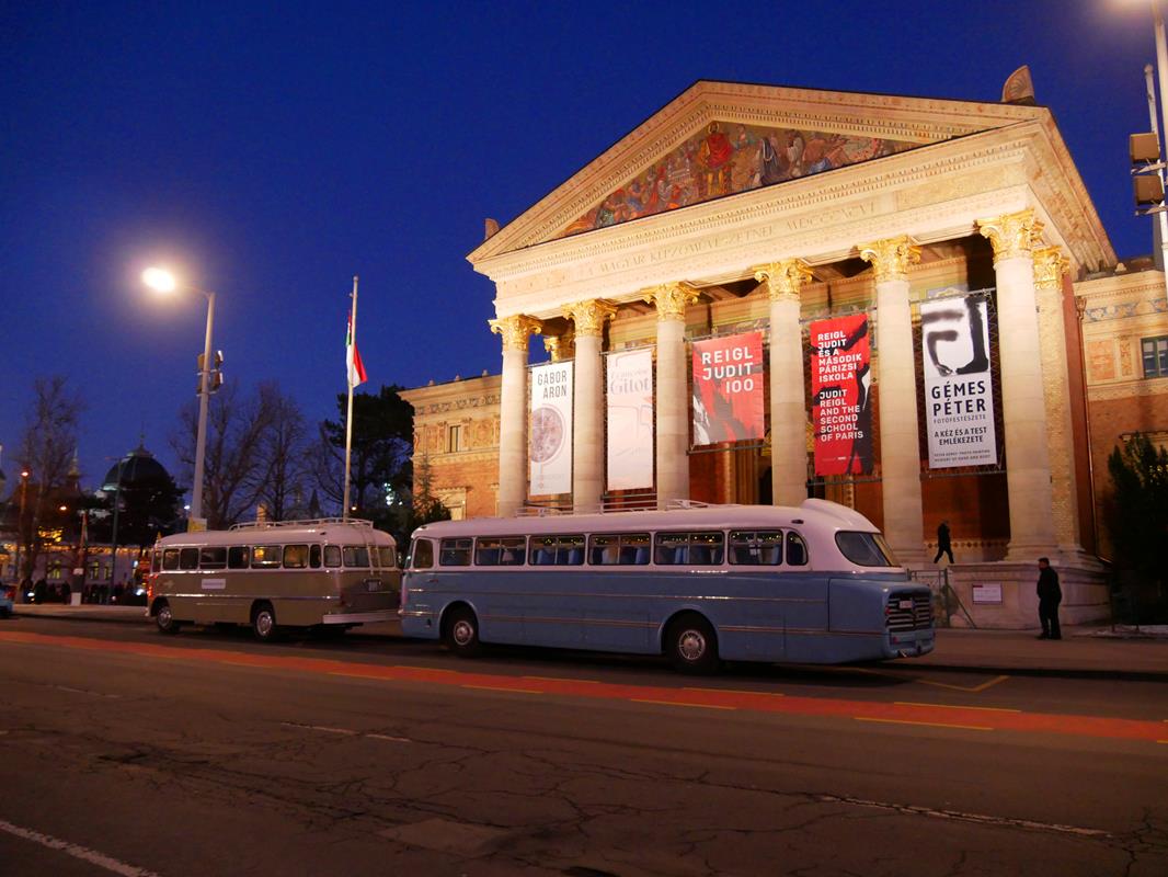 Ikarus-Busse des fahrenden Museums