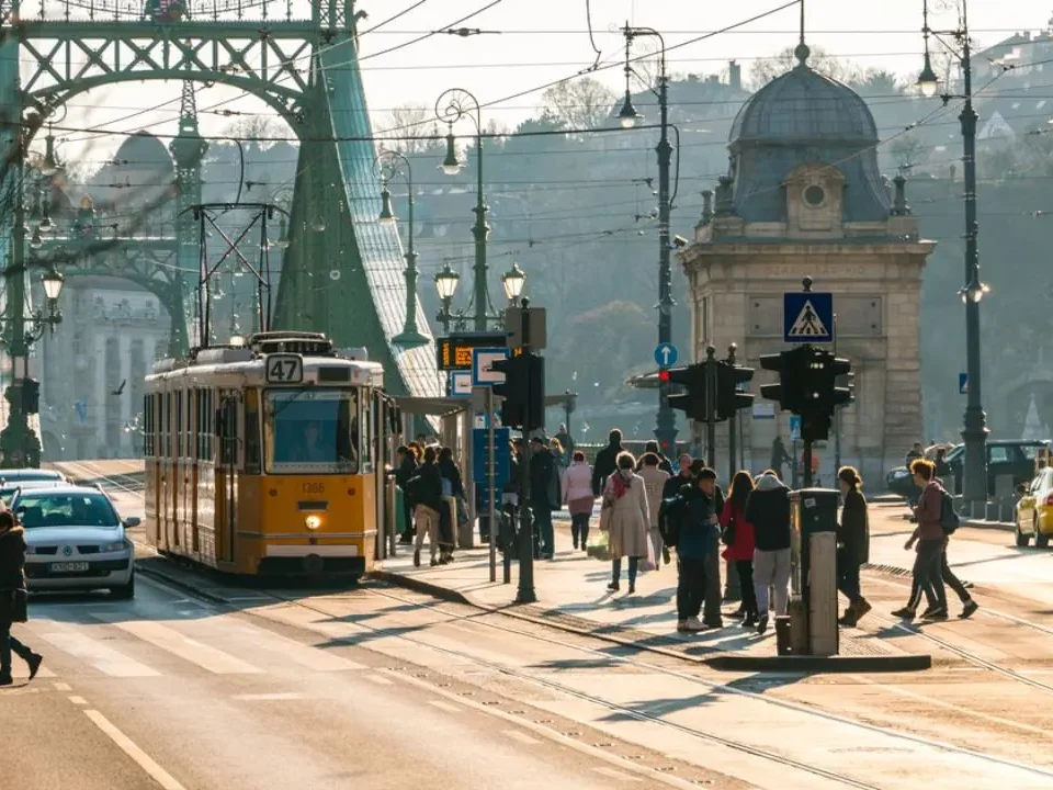 Innenstadt von Budapest, Verkehr, Ungarn
