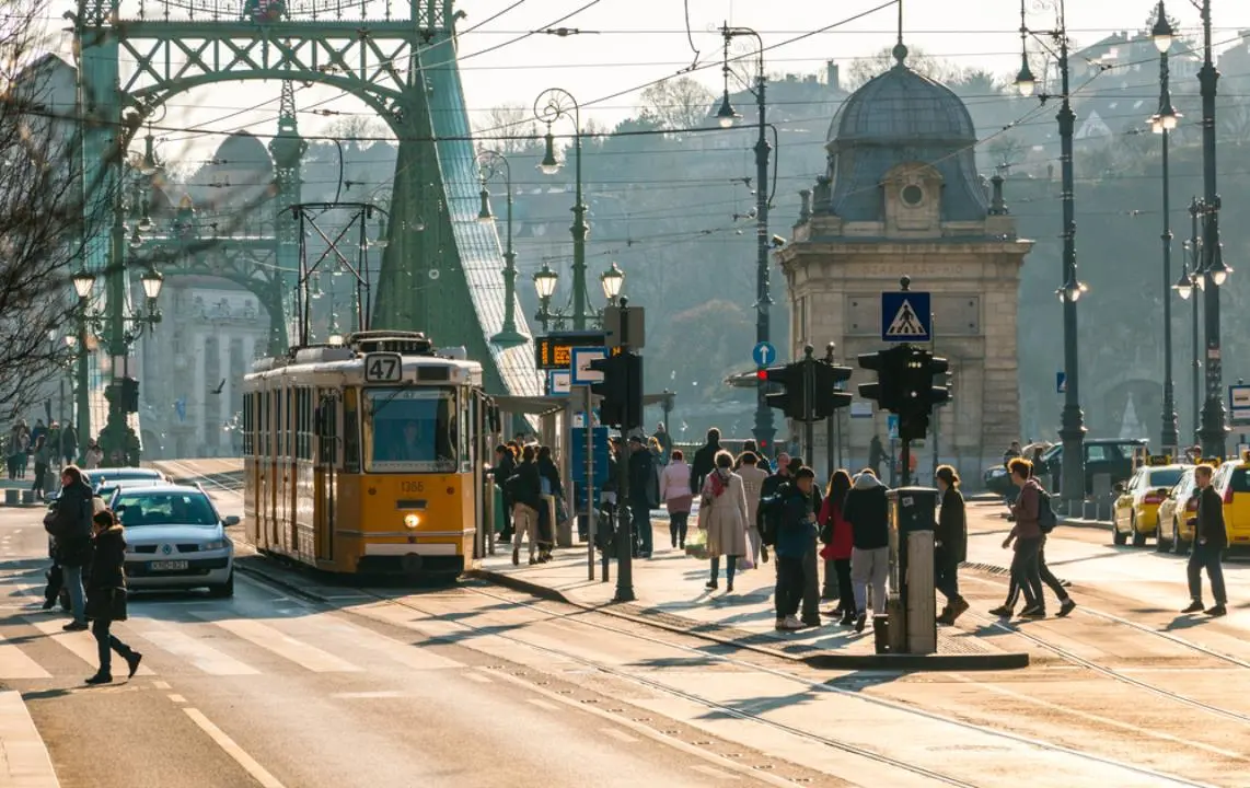 Innenstadt von Budapest, Verkehr, Ungarn
